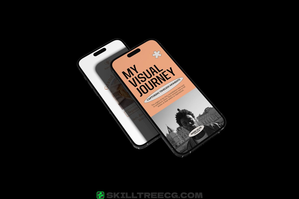 图片[5]-Multiple iPhone Display Mockup（593328）-技能树